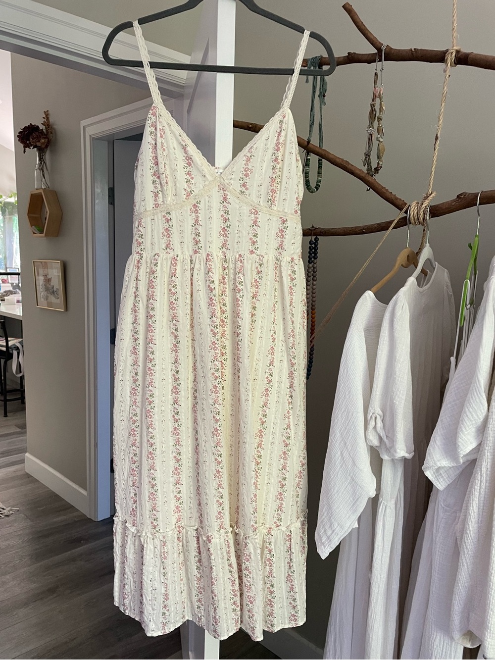 NWOT kirious Los Angeles romantic cottage core dress L